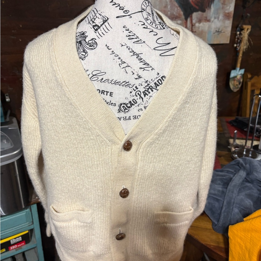 Austin Reed Ivory Wool Knitwear - Picture 5 of 5